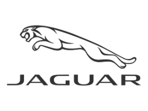Jaguar logo with leaping jaguar design