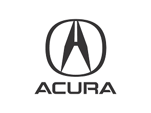 Acura car logo black and white emblem
