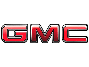 Red GMC logo on white background